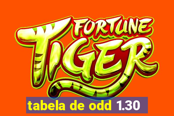 tabela de odd 1.30